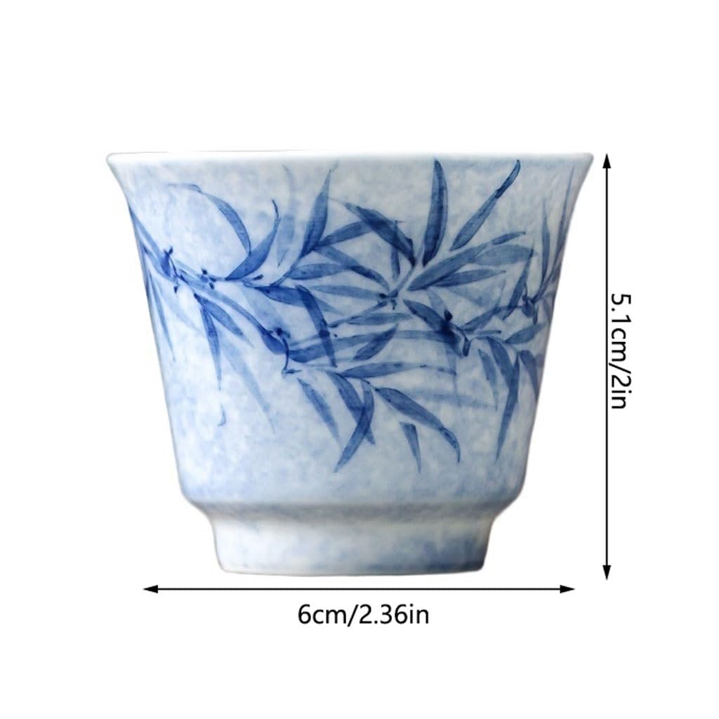 Tazas de té Pequeñas Taza de té pequeña hecha a mano, taza pintada a, tazón individual Personal, juego Kung Fu Taza de té de Kungfu