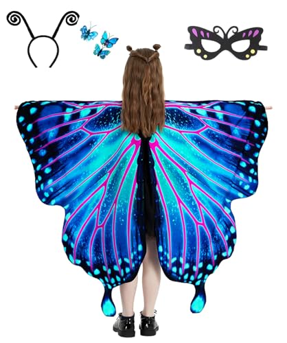 Disfraz completo alas de mariposa para niñas miniatura 2