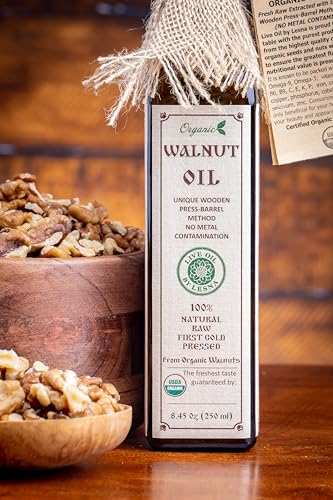 USDA Certified Organic Walnut Oil – Raw, Cold-Pressed