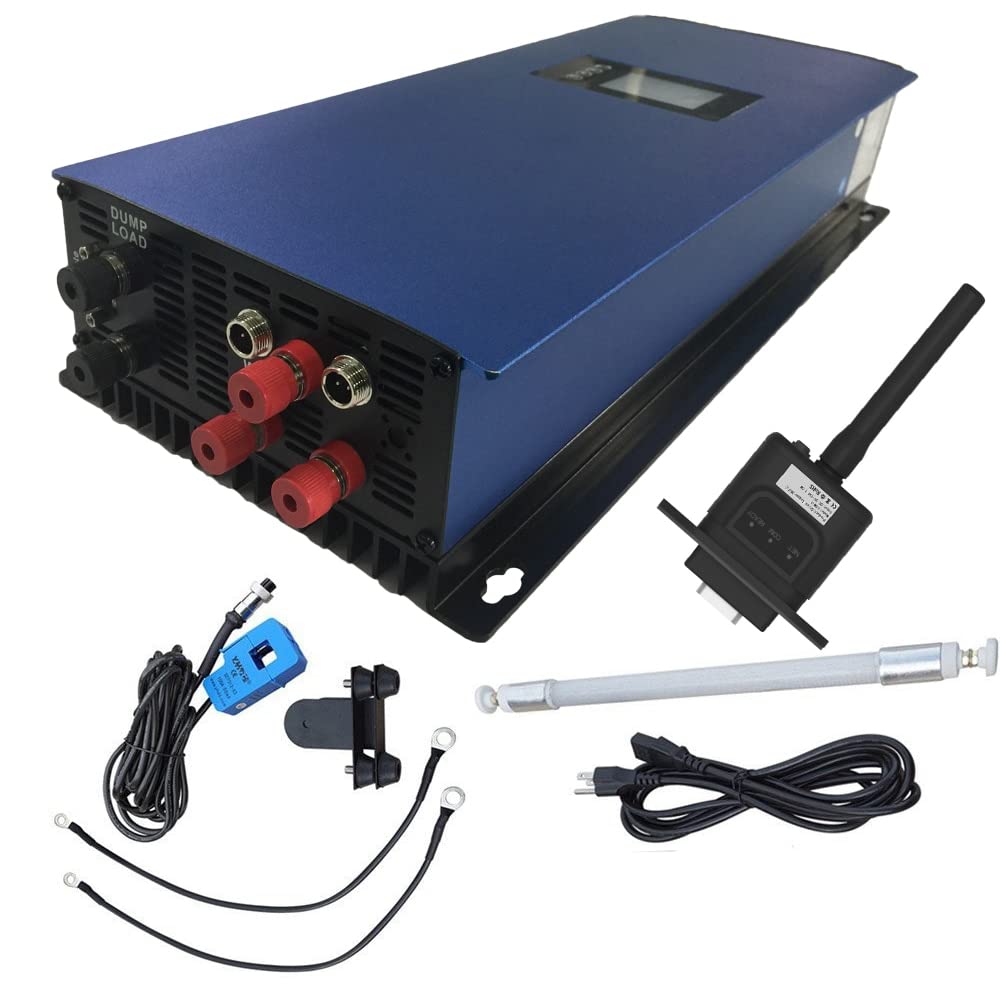 Inverter a griglia a Onda sinusoidale Pura da 2000 W con Resistenza di carico Scarico, Limite 45-90 V/WiFi Opzionale for Turbine eoliche CA trifase(with WiFi And Sensor)