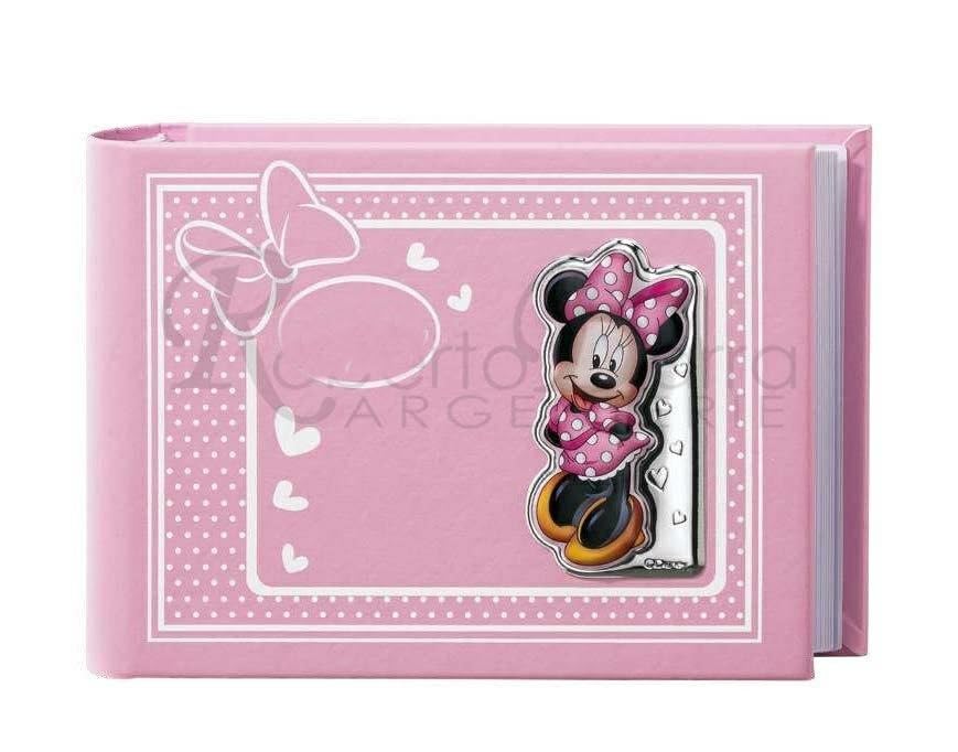 Valenti - Álbum de fotos con Minnie Mouse, 15 x 20 cm, rosa, placa de plata PVD