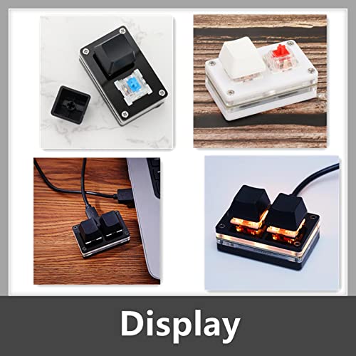 Image of CALANDIS 2-Key Mechanical Gaming Keypad Hot Swap Programming Black Red Switch