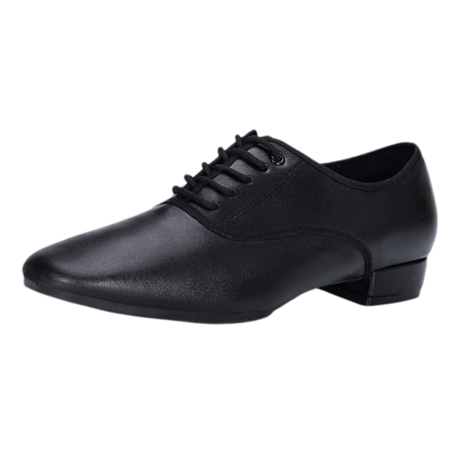 Scarpe Ballo Stringate Uomo Tacco Basso Piede Ammortizzato