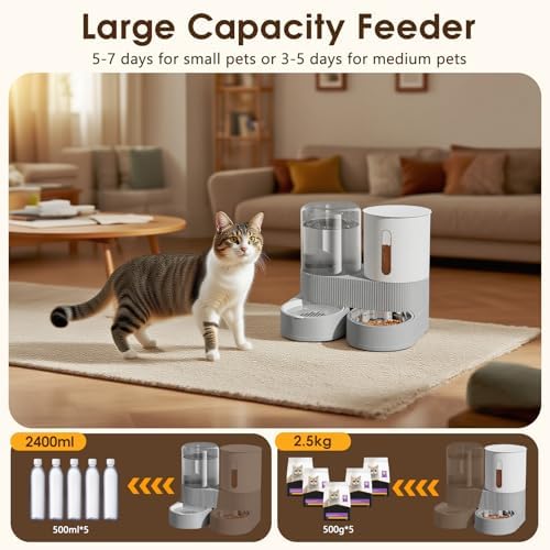 Automatic Gravity Cat Dog Feeder and Water Dispenser — packaging and what arrives in the box