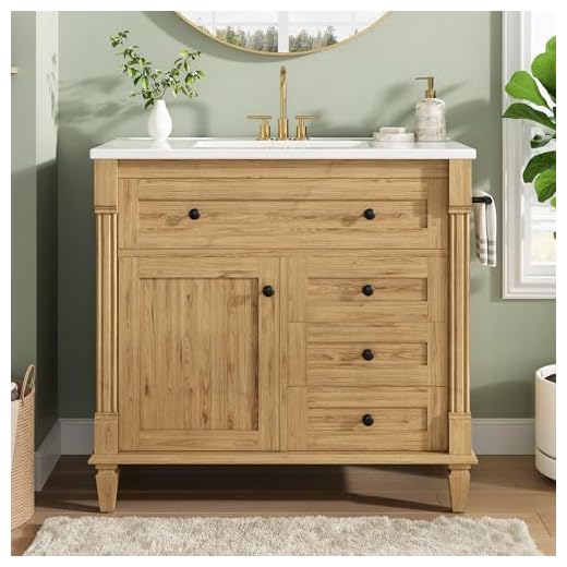 Nature-Inspired 36 Inch Bathroom Vanity