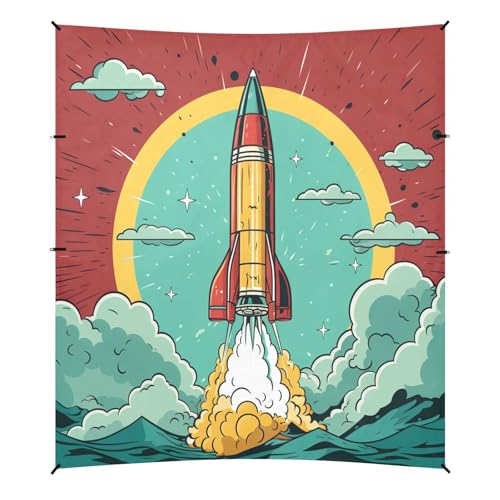 FuséE Doodle Tente de Plage Abri Solaire pour Camping,Installation Facile,Portable avec Sacs de Sable pour Pêche Pique-Nique Plein Air