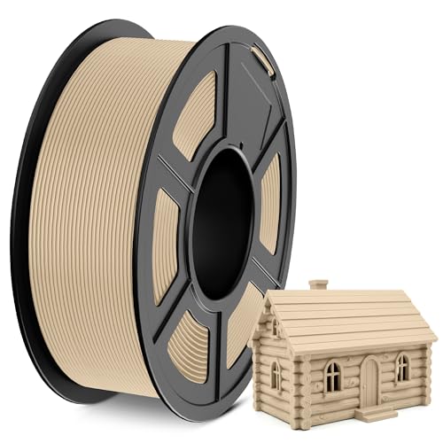 Image of TECBEARS Wood PLA Plus Filament 1.75 for Most FDM 3D Printers | High Toughness PLA+, Neat Wound 3D Printer Filament, 1kg Spool, Dimensional Accuracy + /- 0.02 mm, Suitable for Beginners