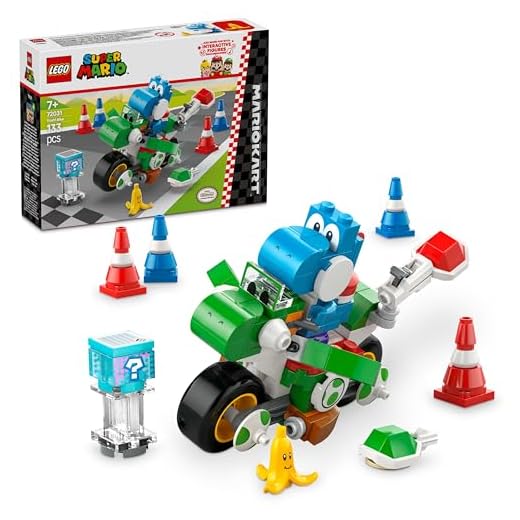 LEGO Super Mario: Mario Kart – Yoshi Bike Set, Building Toy for 7 Plus Year Old Boys & Girls, with Character Figure for Independent Play, Birthday Gift Idea for Gamers 72031