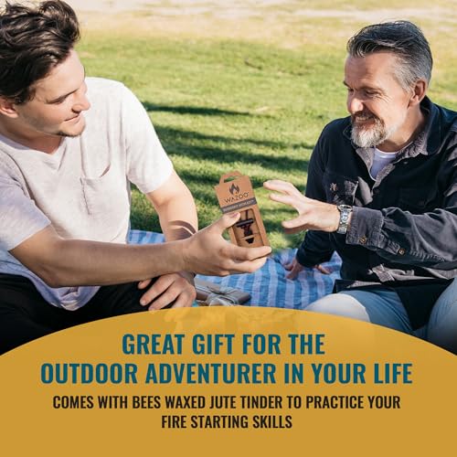 Wazoo The Bushcraft: O colar original para iniciantes de fogo - Colar masculino de sobrevivência fei