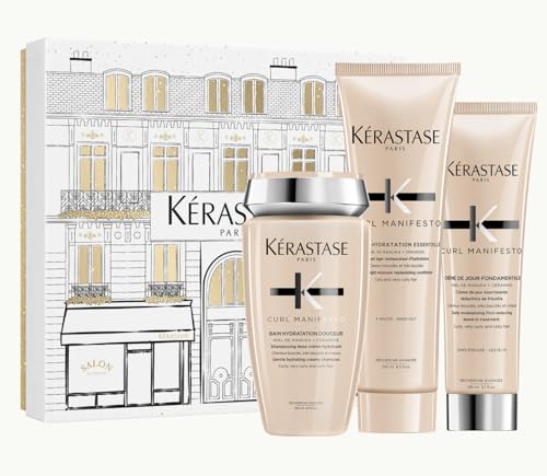Kérastase Curl Manifesto Trio Coffret de Natal para Cabelo...