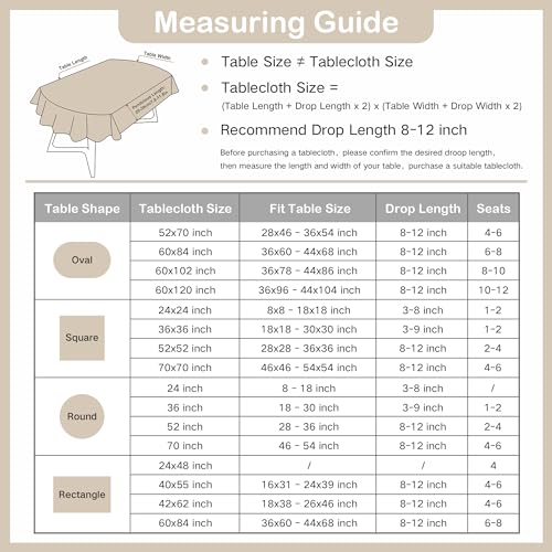 Wolkemer OVAL_155X260 Damask Fabric Oval Tablecloth Embroidered Floral Table Cover thumb #6