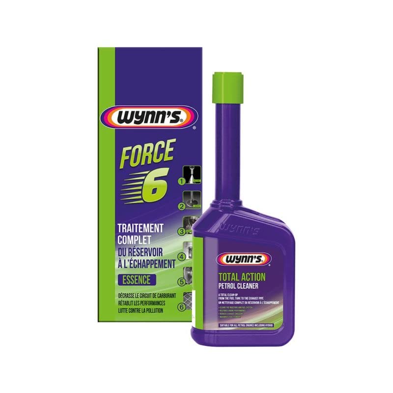 Wynn's Force 6 Essence Dégraissant Moteur et Nettoyant Injecteur Essence 6en1 W36060 -325ml