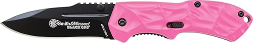 Miniatura 2 de Smith & Wesson Black Ops SWBLOP3SMP - Cuchillo de apertura asistida SS de 5.8 pulgadas con hoja de punta de caída de 2.5 pulgadas y mango de