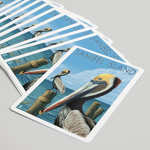 Juego de Cartas Poker Sanibel Island Pelícano 52 Cartas miniatura 5