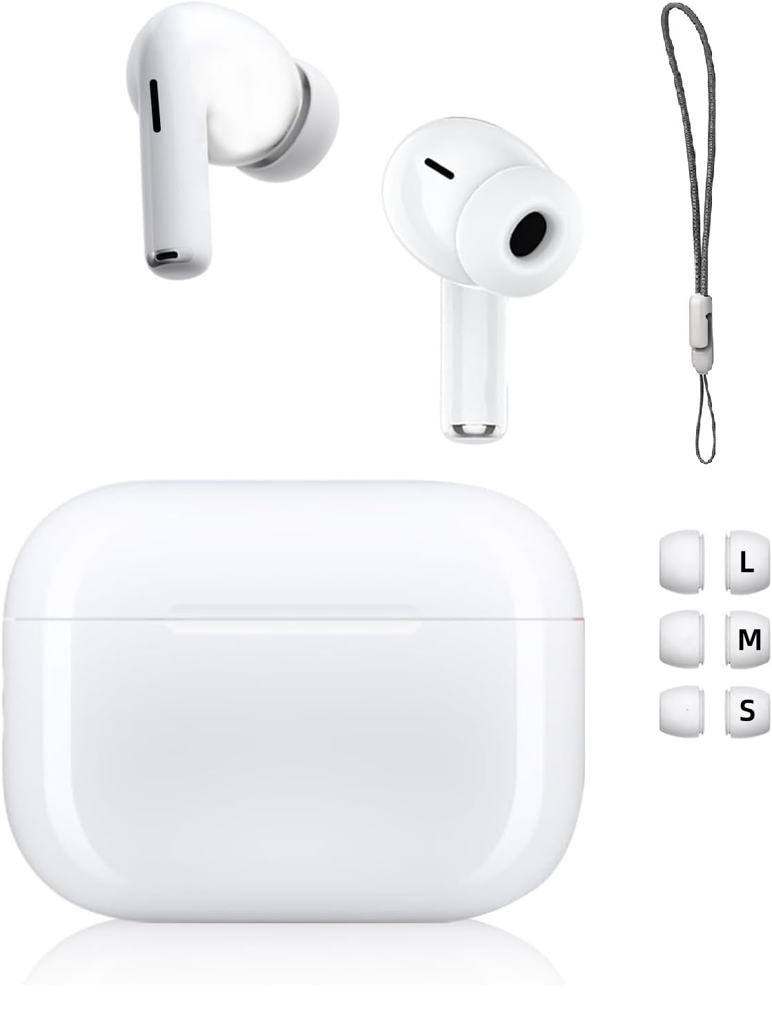 Wireless Earbuds Bluetooth 5.3 Headphones Noise Cancelling Air Buds Pods (2nd) 3D Stereo Ear pods in-Ear Ear Buds with Deep Bass Earphones Sport Headsets for Android/Samsung/Apple iPhone