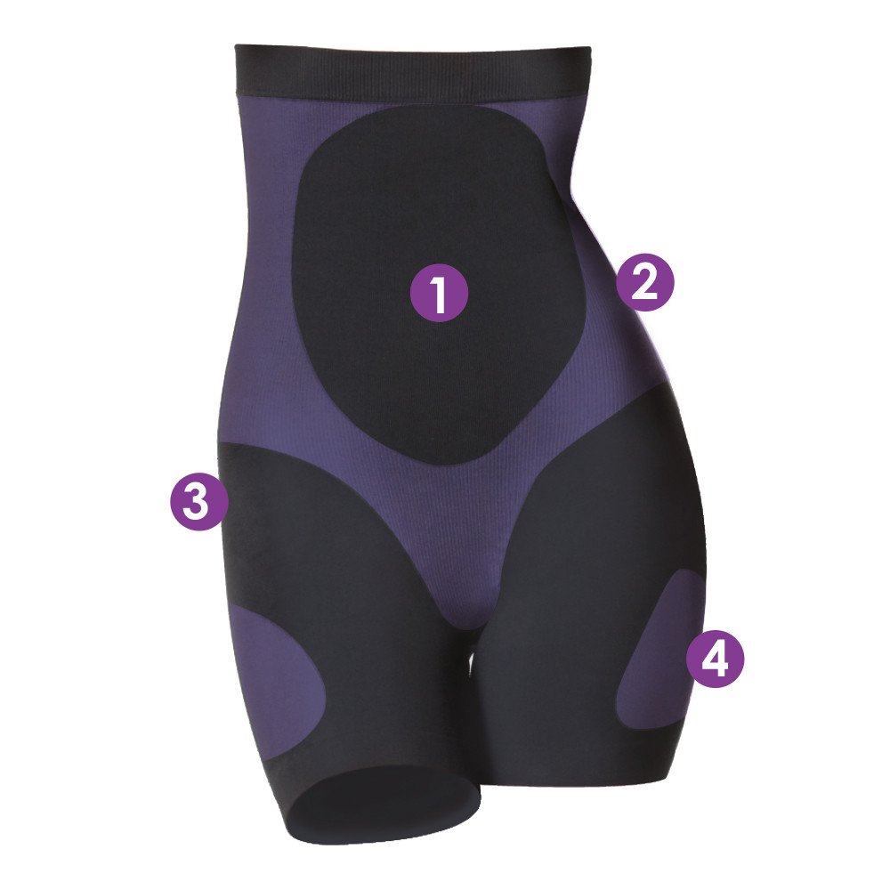 Lytess - Shorty Gainant et Amincissant - Action Ventre Plat et Anti-Culotte de Cheval immédiate - Résultats prouvés (Noir)