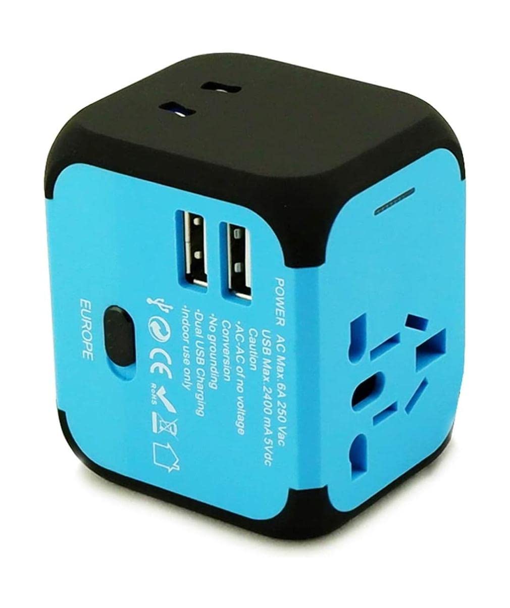 Adattatore da Viaggio Internazionale con Adattatore USB Universale da Viaggio Traveling Essentials Verso Stati Uniti, Regno Unito, Spagna, Australia