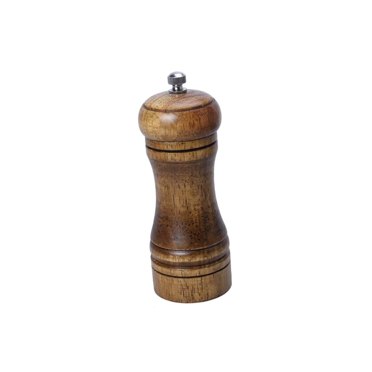 Cabilock Manual Pepper 5 Inch Capstan Wood Pepper Mill for Freshness Easy Cleaning and Nonporous Surface