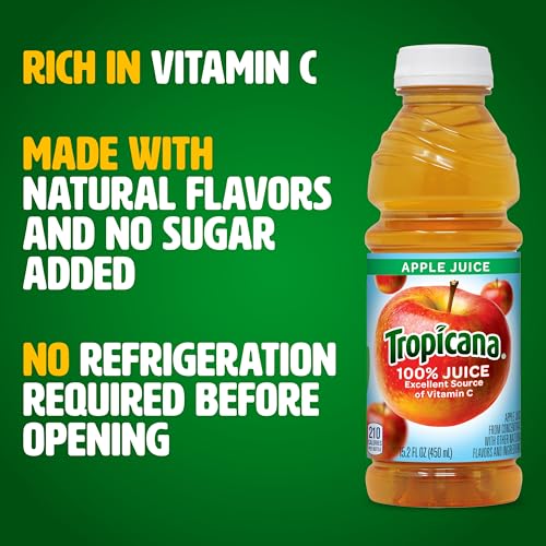 Image of Tropicana 100% Juice Apple (Pack of 12)
