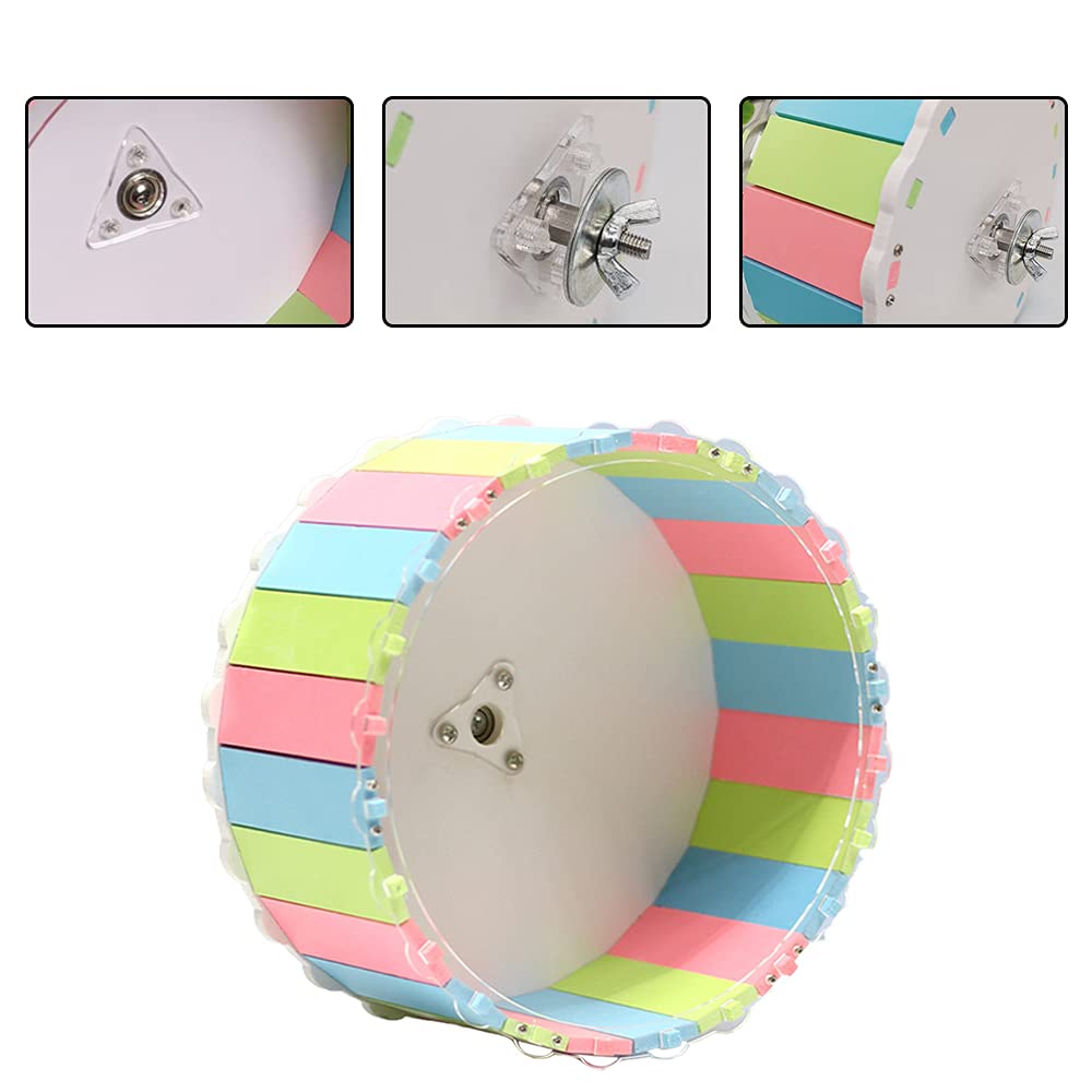 Ruota Per Criceto Silenziosa 15cm - Giocattolo Esercizio Per Piccoli Animali - Foto 9