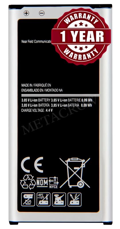 Image of Original EB-BG800BBE Battery Compatible for Samsung Galaxy S5 Mini - (2100mAh) - 1 Year Warranty JK1