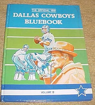 Hardcover The Official 1981 Dalls Cowboys Bluebook Volume II Book