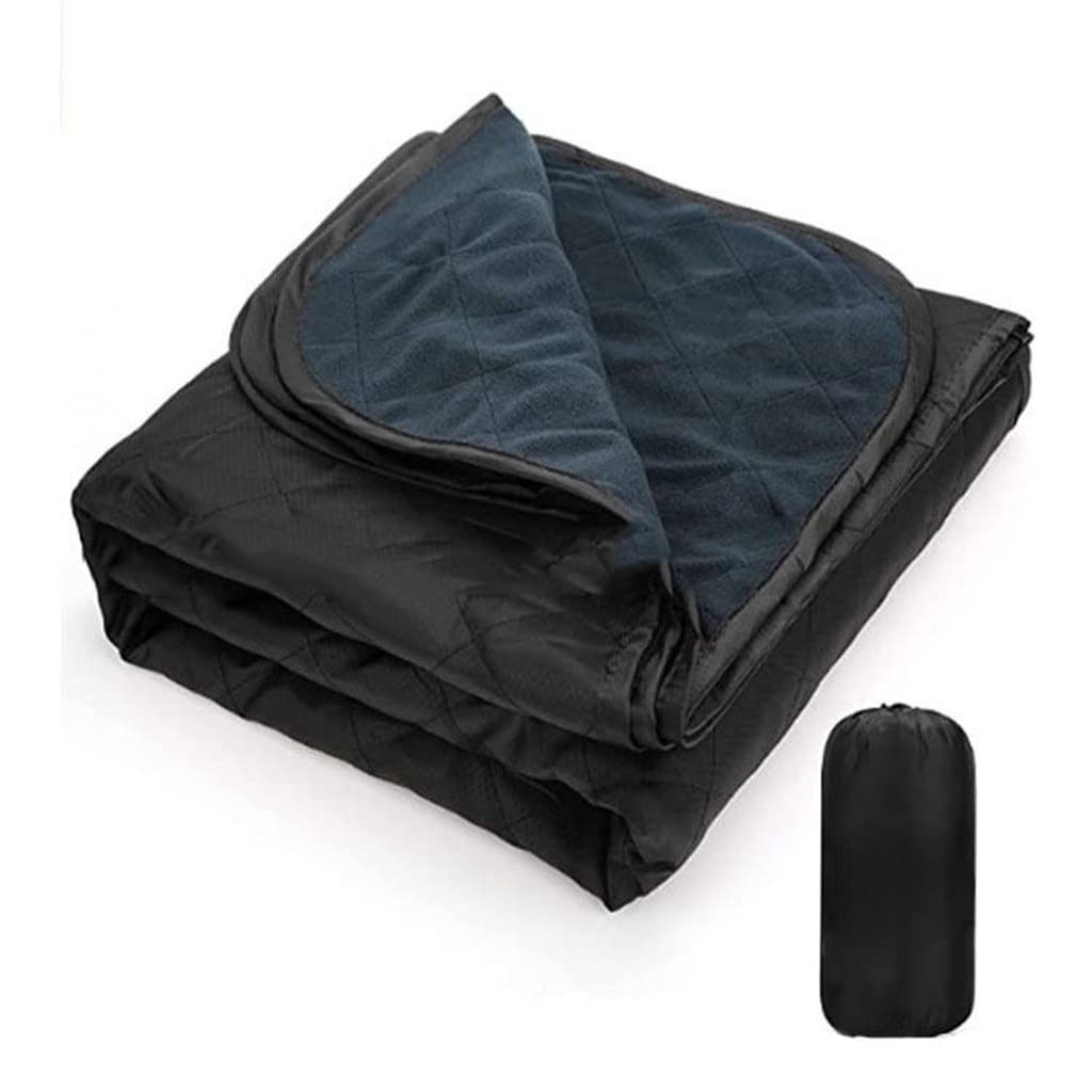 Couverture de Camping Chaude légère imperméable matelassée épaissie Polaire Jeter Couverture for Pique-niques randonnée en Plein air Plage(D)