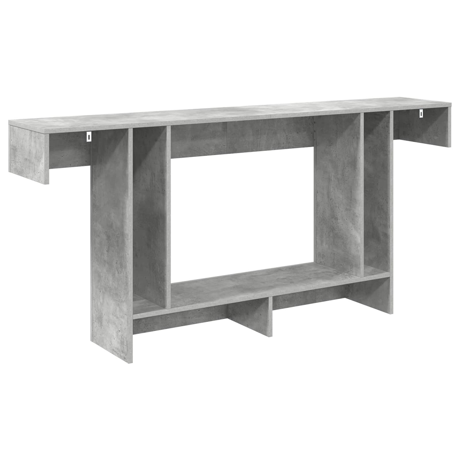 Générique Tavolo consolle grigio cemento 160 x 30 x 74 cm con ripiano design moderno minimalista per ingresso, soggiorno o sala da pranzo, robusto e funzionale.