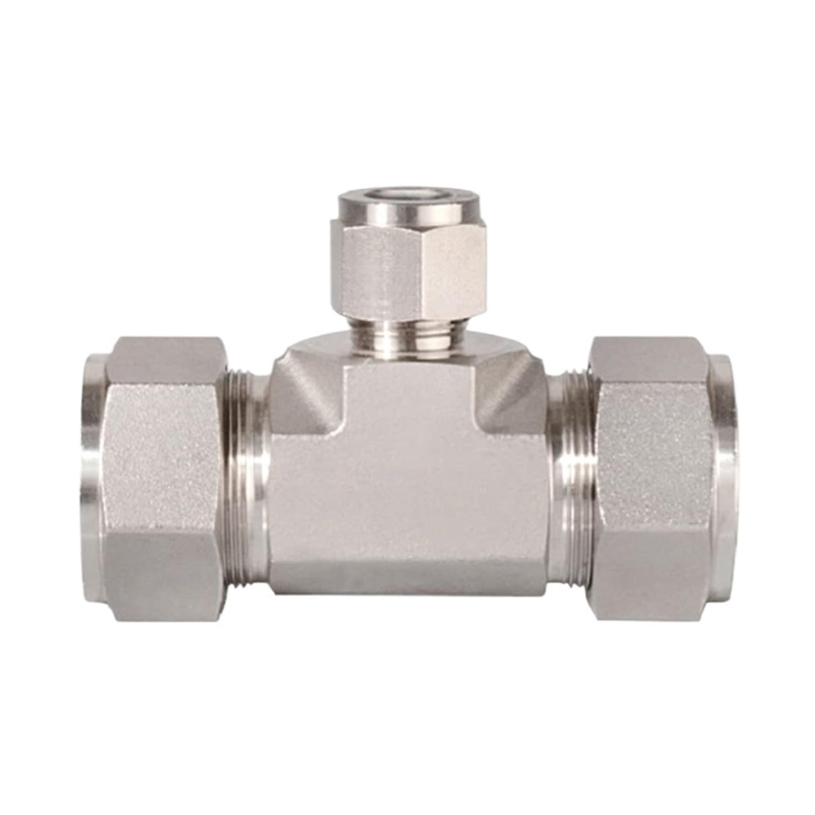 Conector de compresión de doble férula, T reductor de acero inoxidable 316, 1/8, 1/4, 3/8, 1/2, reemplazo de tubería de agua y Gas, Swagelok, 1 Uds.(TTT-ML12-ML12-ML8)
