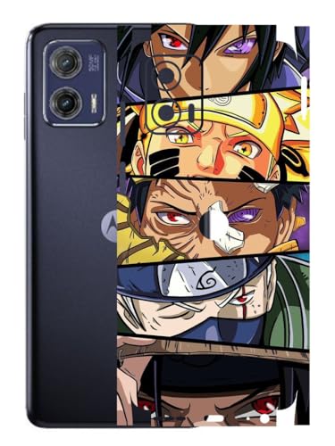 Image of AtOdds - Moto G73 (5G) Mobile Back Skin Sticker - Lamination - Rear Screen Guard Protector Film Wrap (Coverage - Back+Camera+Sides) (Design - Anime 38)