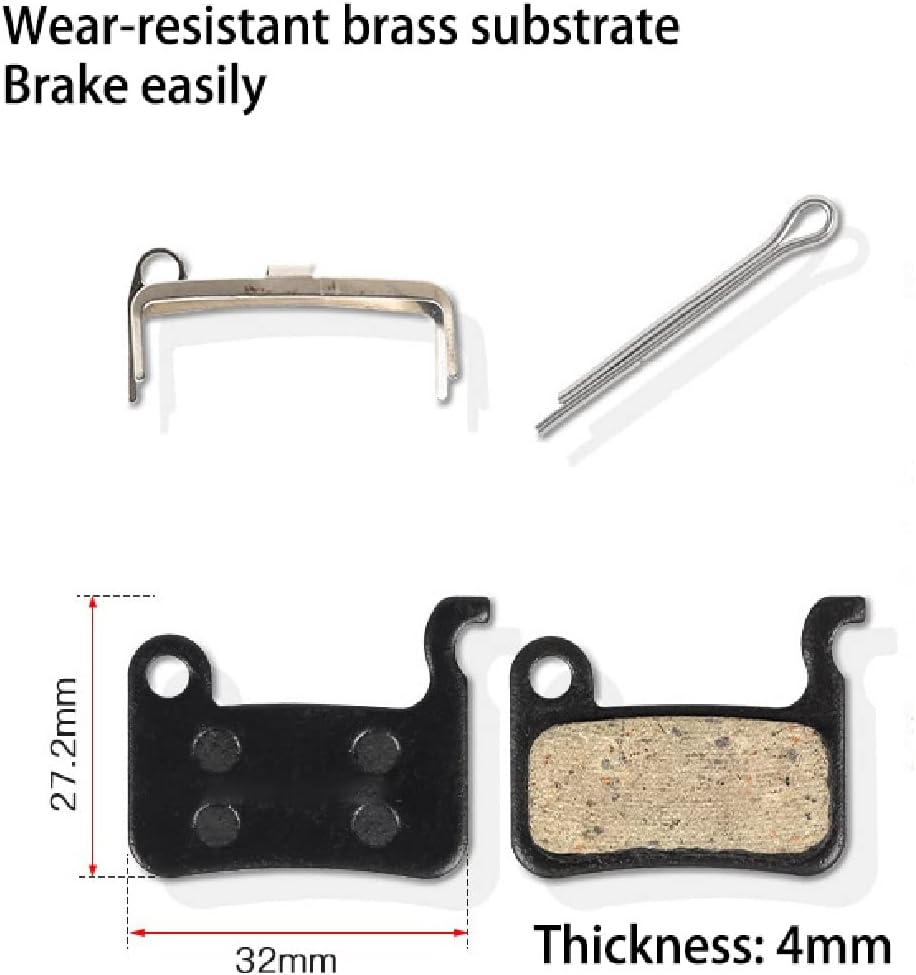 Mountain Bike Disc Brake Calipers, Mechanical Aluminum Alloy Brake Calipers, Suitable for 160mm Rotors, Electric Bicycles, Road Bicycles, Folding Bicycles, with Additional Brake Pads