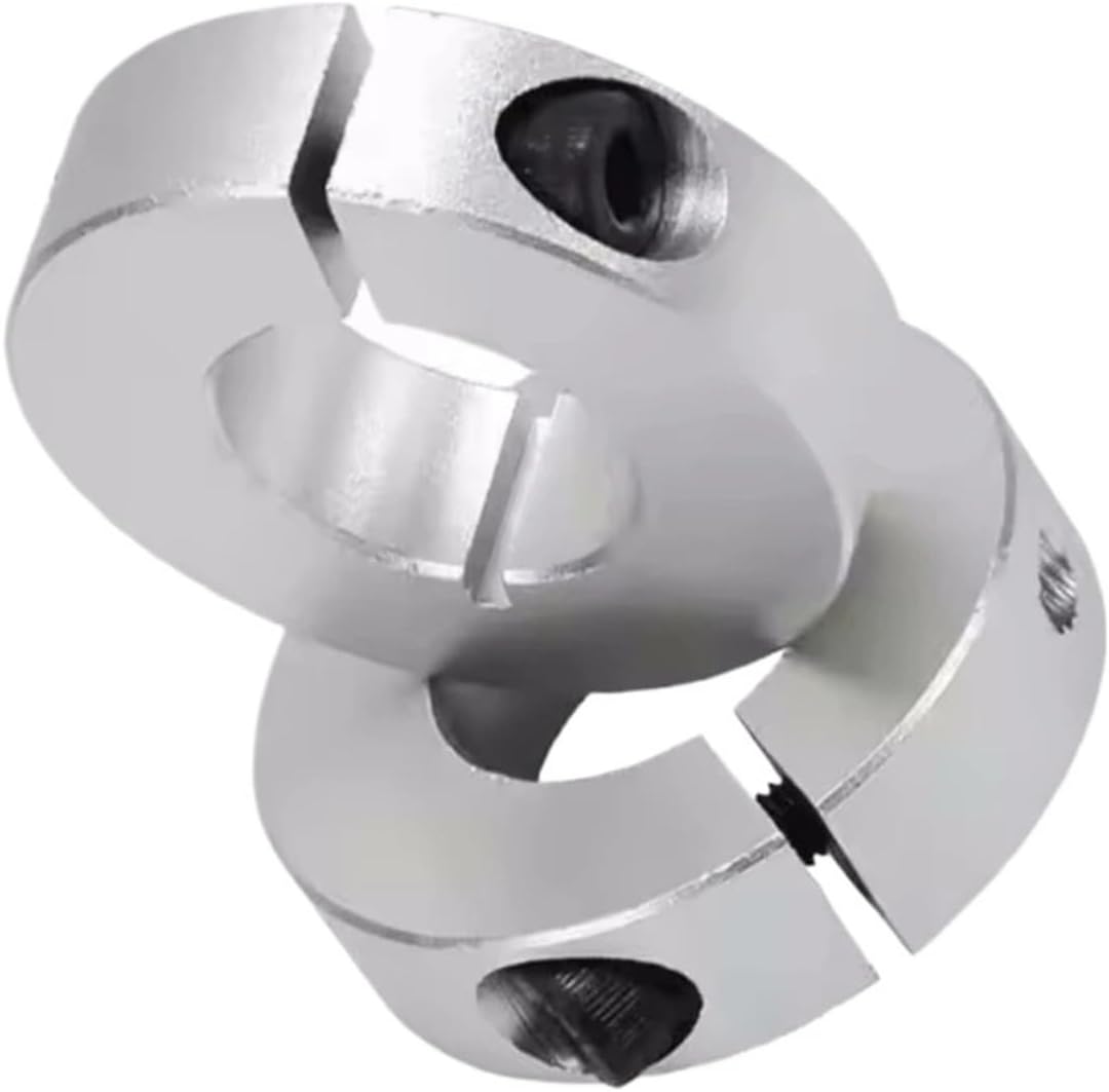 10pcs Open Type Fixed Ring Light Bearing Limit Sleeve Locking Sleeve Aluminum Automatic Ring Positioning Shaft Collars with Slit