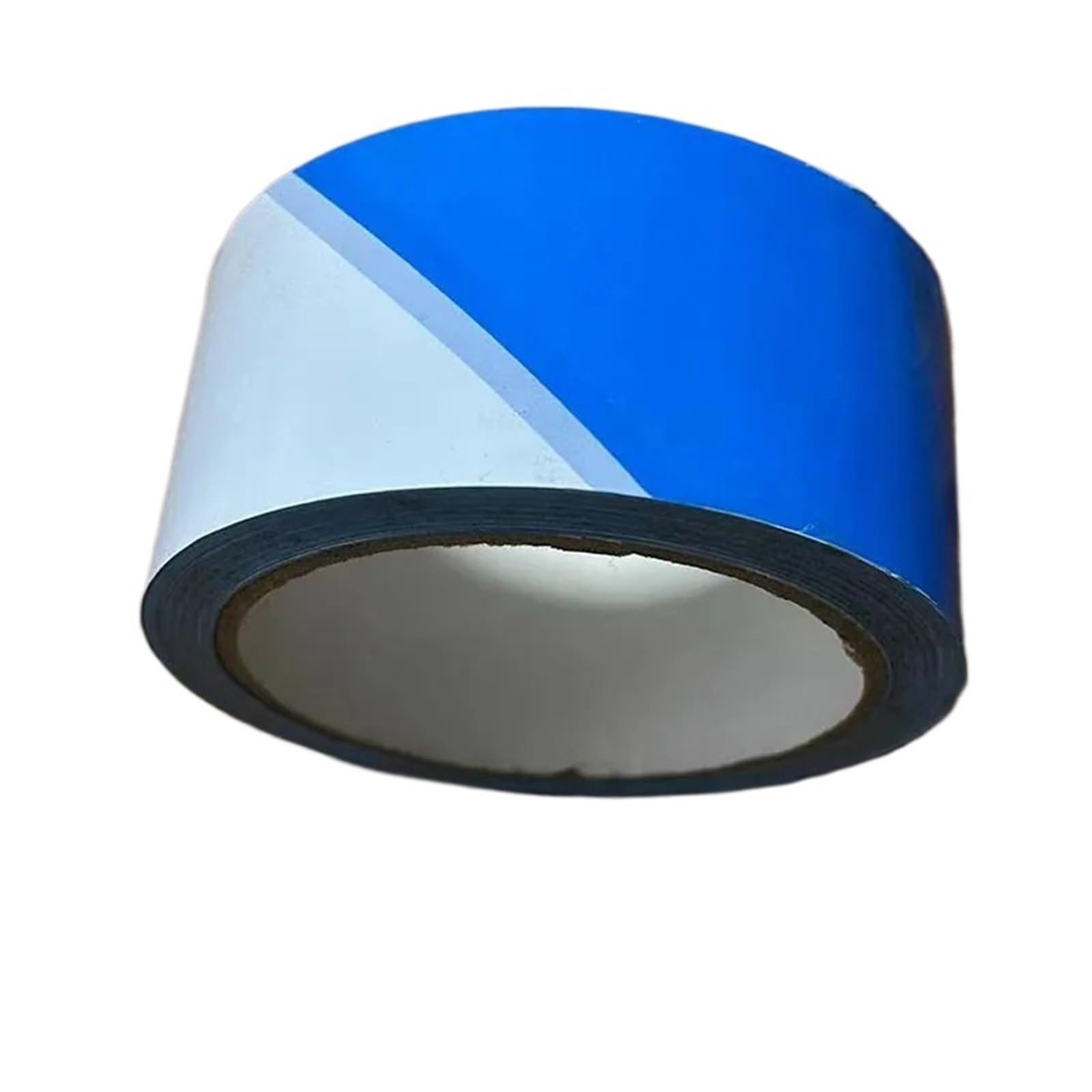 Sicherheitswarnbänder Rot-weiß-gelb-schwarz-blau-weiß gestreiftes Warnband for Warengrund-Gefahrenbereich-Sicherheitswarnung. Keine Viskose(Blue and White,T1.2milxH75mmxL100m)