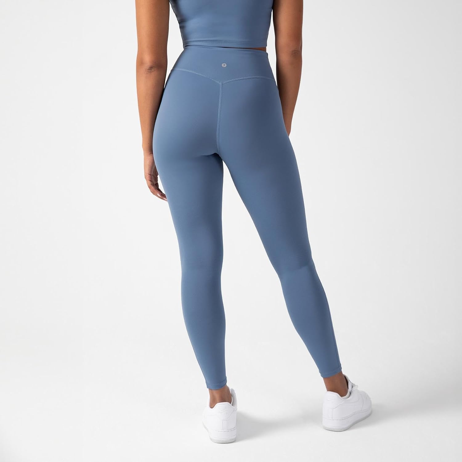 YITTY Active UltraLuxe High Waisted Leggings for Women, No Front Seam Tummy Control, Buttery Soft, Womens Yoga Pilates Gym, Elemental Bue, XXL/1X, Short | 25" Inseam - Image 2