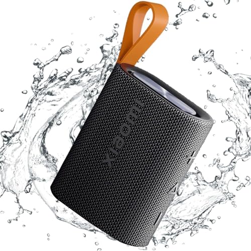 Xiaomi Portable Mini Bluetooth Speaker Sound Pocket, Small Outdoor Best Wireless Blue Tooth Speaker 5.4 IP67 Waterproof with 10 Hours Playback Time, Supports TWS Connection, Black
