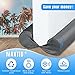 MAXTID Under Door Draft Stopper 32, 36, 38 Inches - Grey Door Sweep Insulation for Winter, Cold Air Draft Blocker