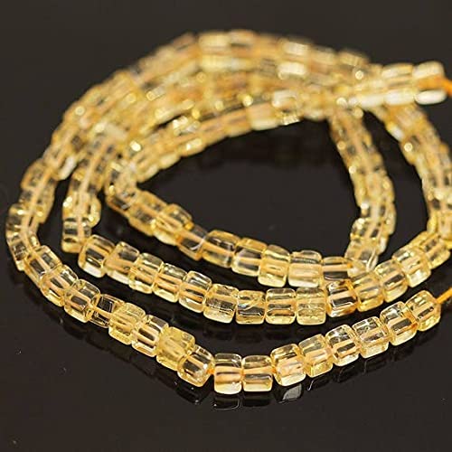 Perles citrine jaune pour fabriquer un cadeau de naissance ou anniversaire