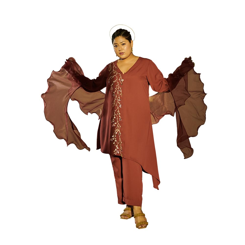 Noor-Gul Asymmetrical Co-ord Set-image-25
