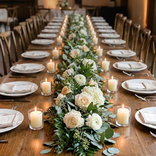 Image of Royal Imports Votive Candles Unscented Candles for Wedding Centerpieces Ivory, Pack of 36 Dripless Wax for Parties, Aromatherapy, Devotional, Home Decor, Spas & Holiday Gifts