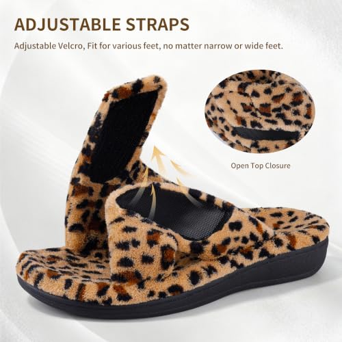 Image of BCSTUDIO Women's Orthopedic House Fuzzy Slippers with Arch Support