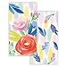 Elise Paper Hand Towels for Bathroom Disposable Guest Towels Fingertip Towels or Paper Napkins for Dinner Napkins 2-Sided Floral 8" x 4" Pak 32