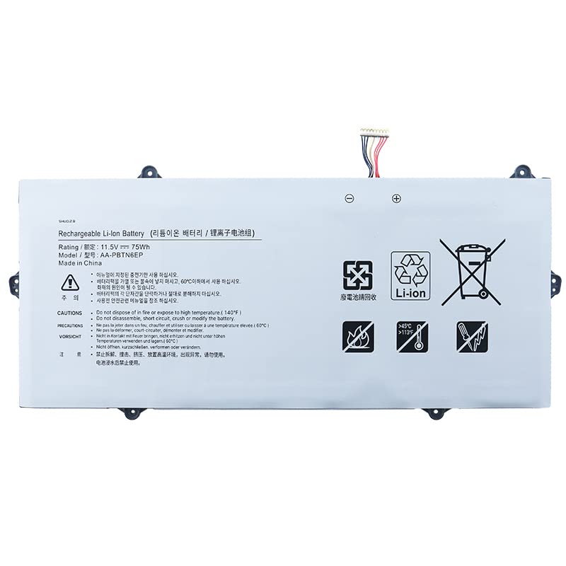 YafdaAA-PBTN6EP Laptop Battery Compatible with Samsung 900X5T-X01 900X5T-X02 900X5T-X05 900X5T-X78L Notebook 9 2018 NP900X5T NP900X5T-X01US NP900X5T-X05CN Series