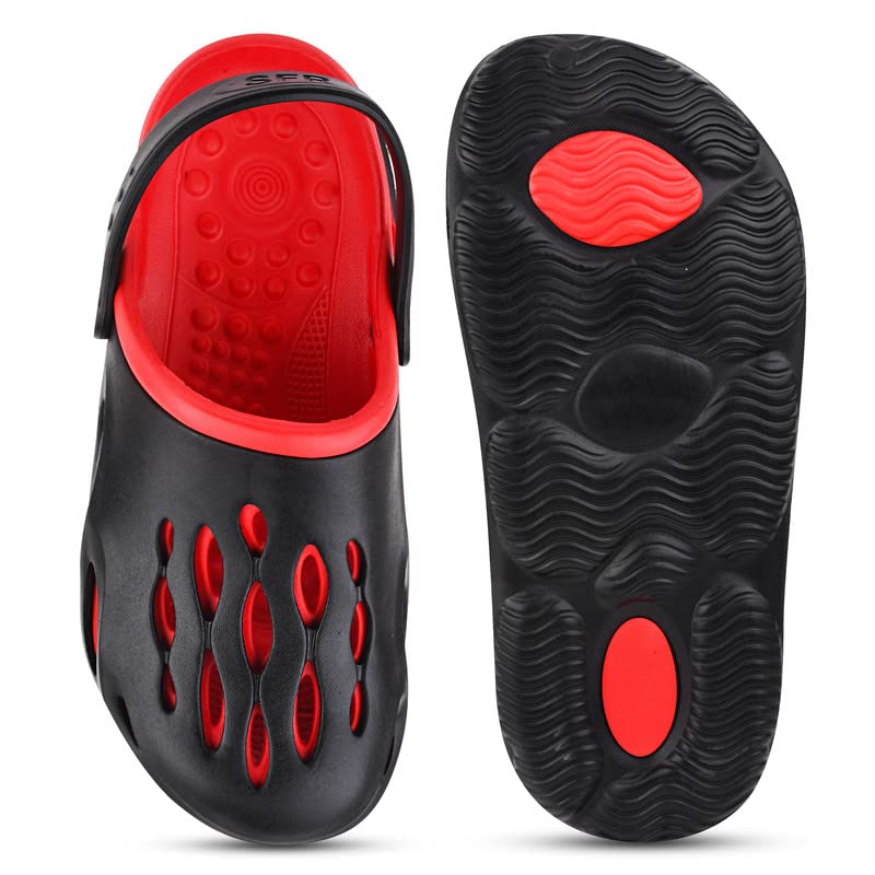 Image of SFR Men's Clogs l Lightweight, Stylish & Water Resistant Croc l Casual & Comfortable Men's Sandals with Adjustable Strap l Unisex Anti-Skid Clogs l Washable Rubber Clogs for Mens, Boys(Victor)