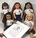 MY GENIUS DOLLS Customizable School Uniform for American Girl Doll | Your Own School Logo | DIY Accessories and Clothes | Fits All 18 inch Dolls Like Our Generation, My Life,Packed (White)