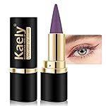 Kaely Light Purple Gel Eyeliner Pencil,Waterproof Smudge Proof Eye Liner Pen,Cat Eye Goth Halloween Makeup,Eye Black Face Paint Lipstick Crayon,Color Colorful Eyeliner Eyeshadow Stick,10