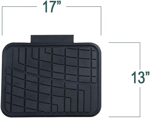 Miniatura 9 de Estera de piso de goma FH GROUP f11311 negra resistente alto conducto set completo negro recortar para adaptar Negro