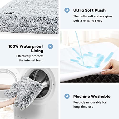 Western Home Large Dog Beds For Large Dogs, Waterproof Orthopedic Dog Bed - Egg Crate Foam Dog Bed With Removable Washable Cover, Dog Crate Bed With Non-Slip Bottom For Dog Crate #TOP4