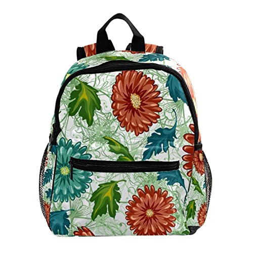 Sac à dos enfants pour la maternelle et sorties au parc avec motif fleurs florales de 30,5 cm