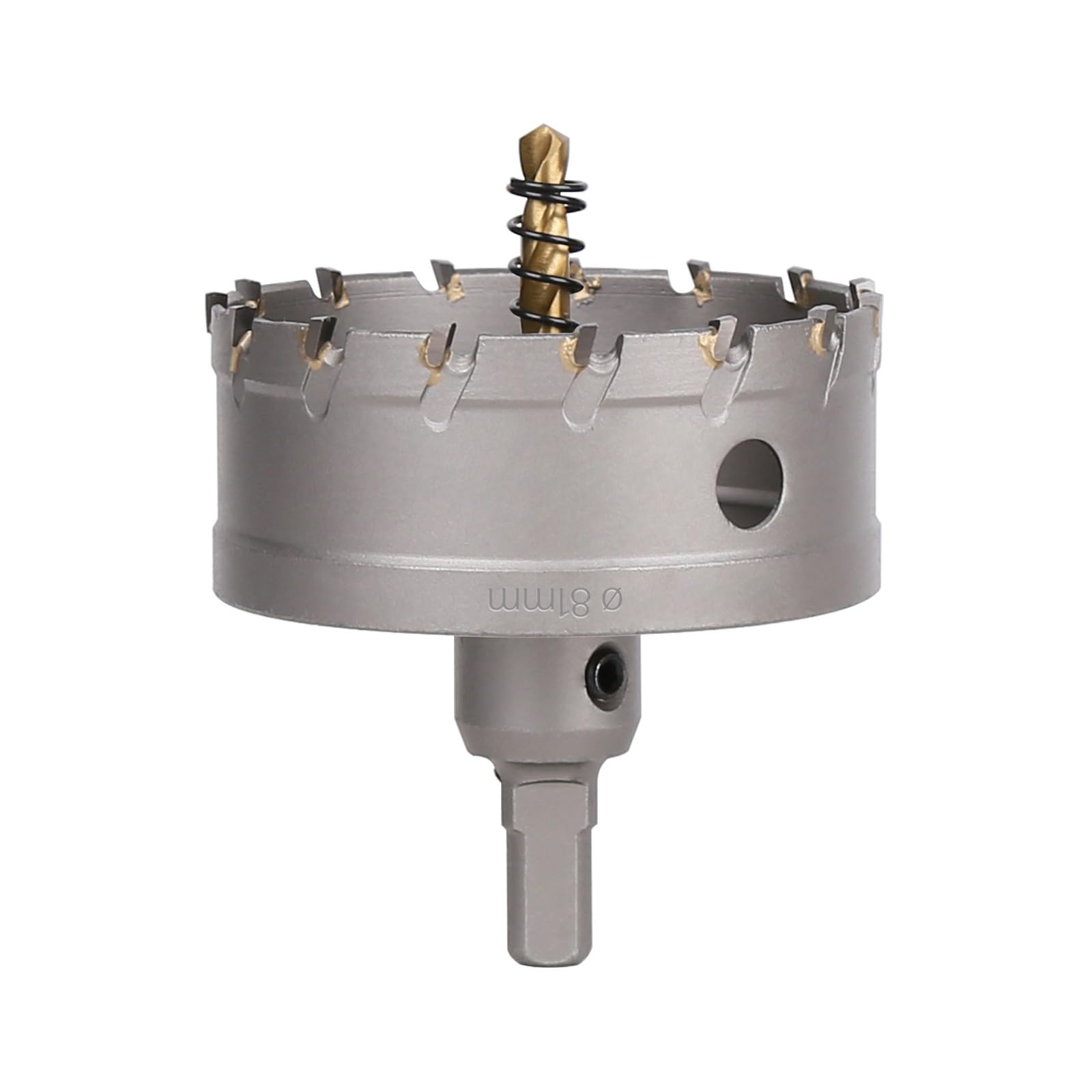 Vearter TCT Hole Saw, 81mm Carbide Bit with Pilot Drill, Cutter for Hard Metal, Stainless Steel, Mild Steel, Aluminium Alloy, Copper, Iron, Plastic and Fiberglass โ image 1