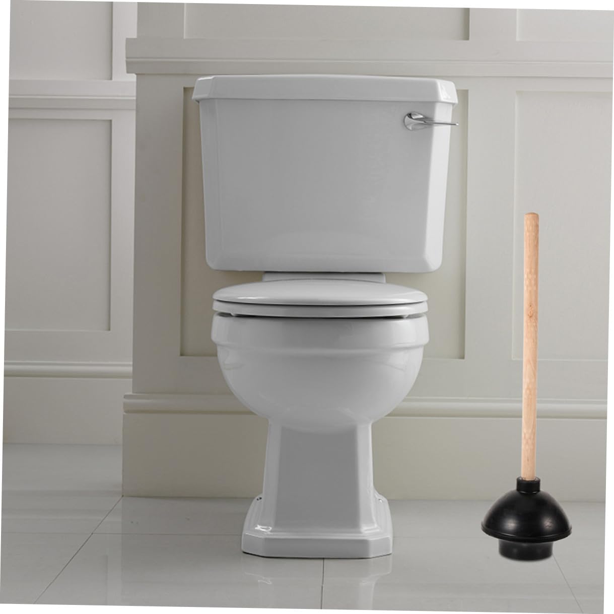 TOYANDONA 2 Stück-pack Toilettenpömpel Gummi Mit Holzgriff Saugnapf Für Badezimmer Verstopfungslösung
